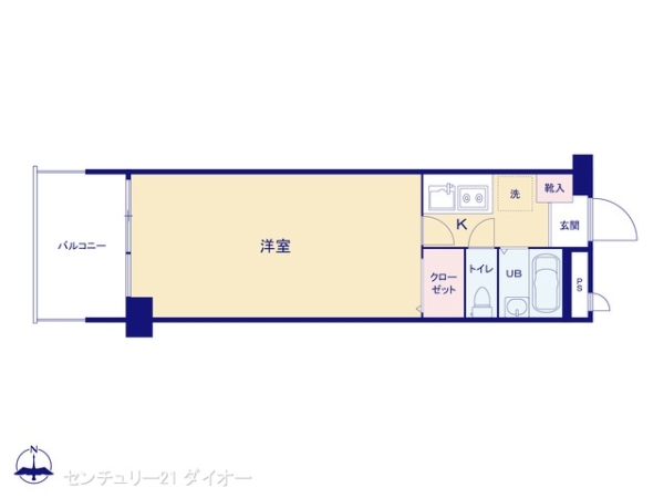 カーサ第2宇喜田3号棟の間取り画像