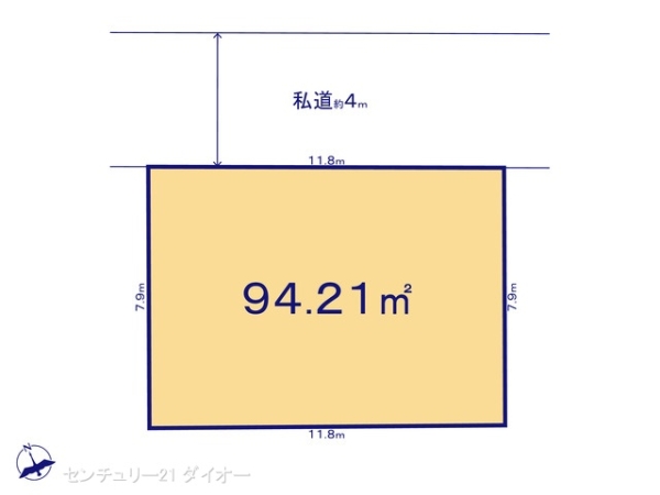 葛飾区東金町8丁目の土地の間取り画像