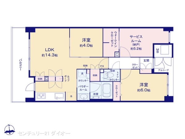 フローレンス金町の間取り画像