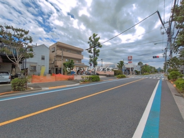 江戸川区鹿骨４丁目の土地の前面道路含む現地写真画像