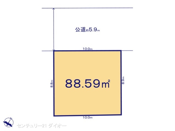 葛飾区東金町7丁目1号地の間取り画像
