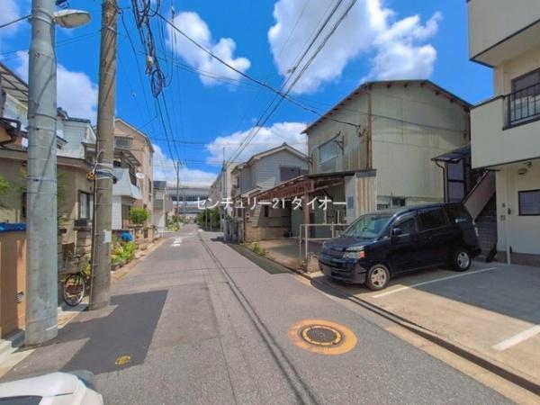 葛飾区東金町7丁目1号地の前面道路含む現地写真画像