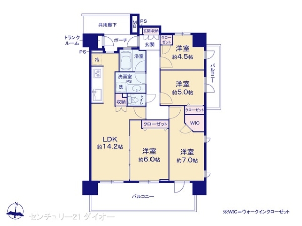 シティウインズブライトゲートの間取り画像