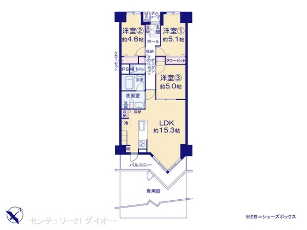 バームハイツ西葛西の間取り画像