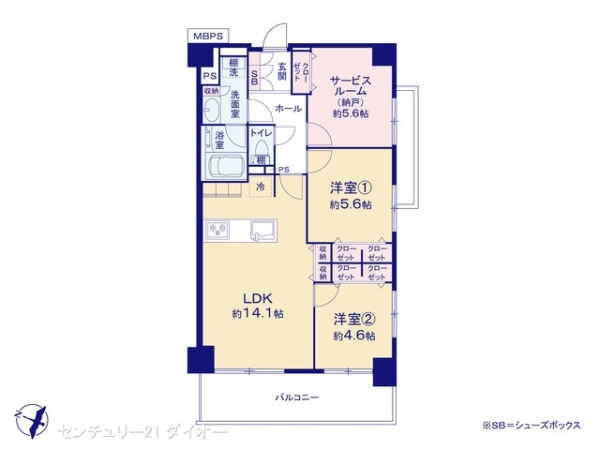 ライオンズマンション新小岩第10の間取り画像