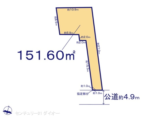 葛飾区西水元3丁目の土地の間取り画像