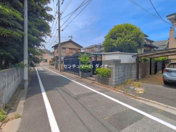 葛飾区西水元３丁目の土地の前面道路含む現地写真画像