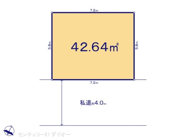 葛飾区青戸８丁目1区画の間取り画像