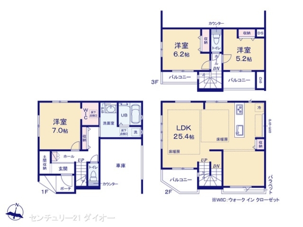 江戸川区松島２丁目の新築一戸建の間取り画像