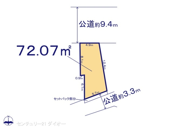 江戸川区松島１丁目の土地の間取り画像