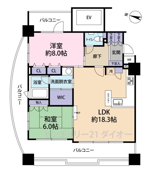 パンテオン小岩の間取り画像