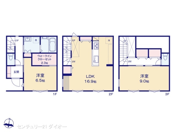 葛飾区西新小岩4丁目の新築一戸建の間取り画像