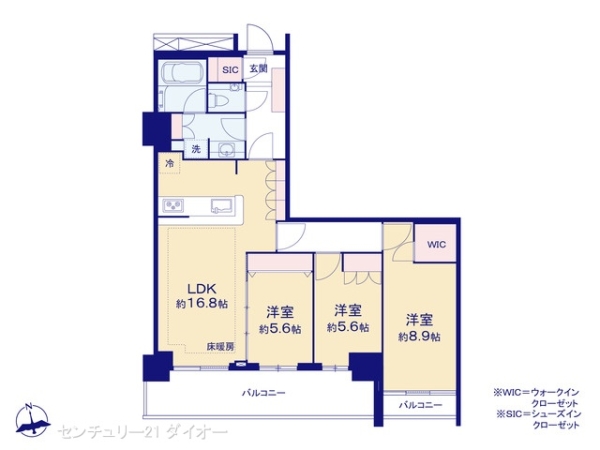アルファグランデ小岩スカイファーストの間取り画像