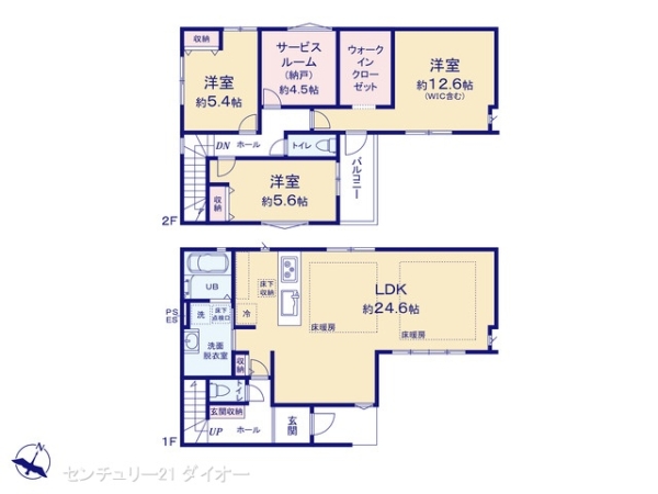 江戸川区南小岩5丁目1号棟の間取り画像