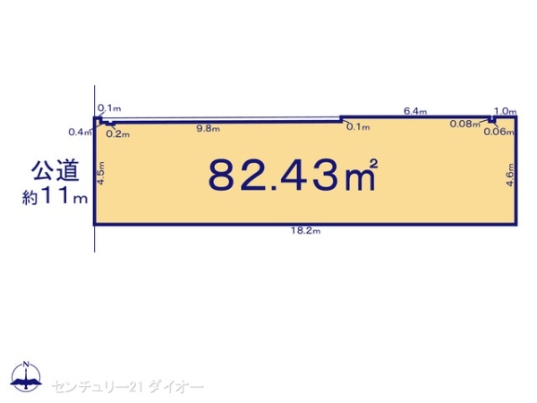 葛飾区亀有２丁目の土地の間取り画像