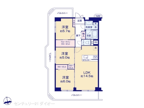 ヴェラハイツ葛西の間取り画像