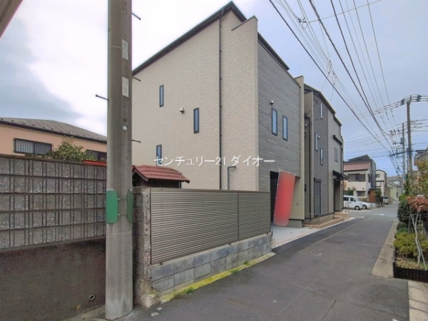 葛飾区新宿5丁目の新築一戸建の前面道路含む現地写真画像