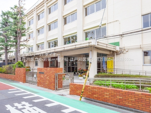 江戸川区東小岩5丁目の土地の中学校画像