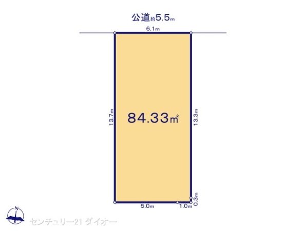 江戸川区東小岩5丁目の土地の間取り画像