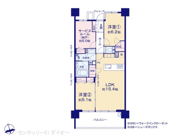 ゼルクハウス船堀の間取り画像