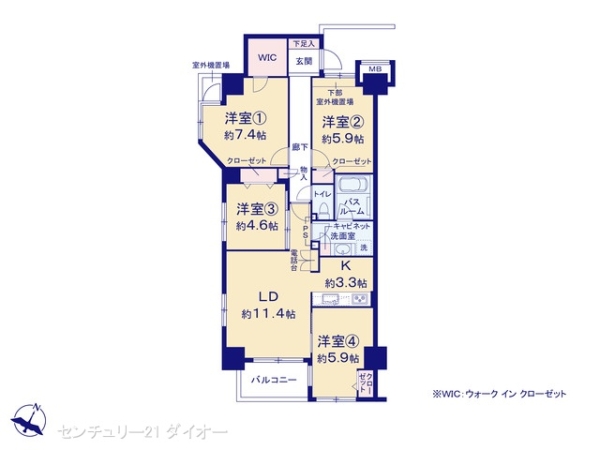 アルシオン小岩の間取り画像