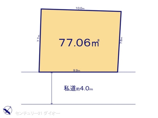 江戸川区宇喜田町の土地の間取り画像