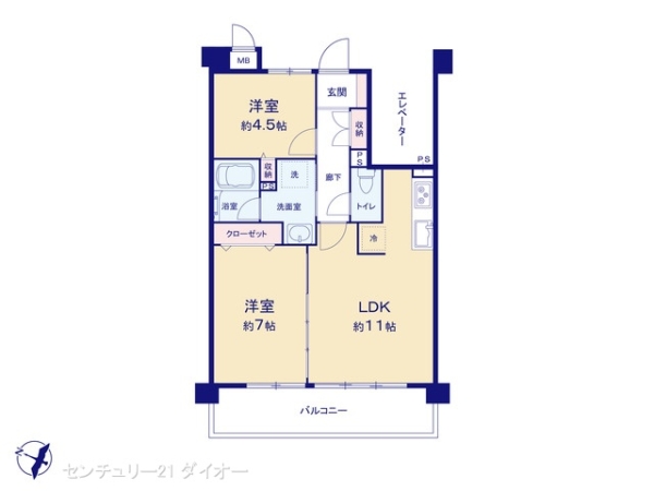 ダイアパレス柴又の間取り画像