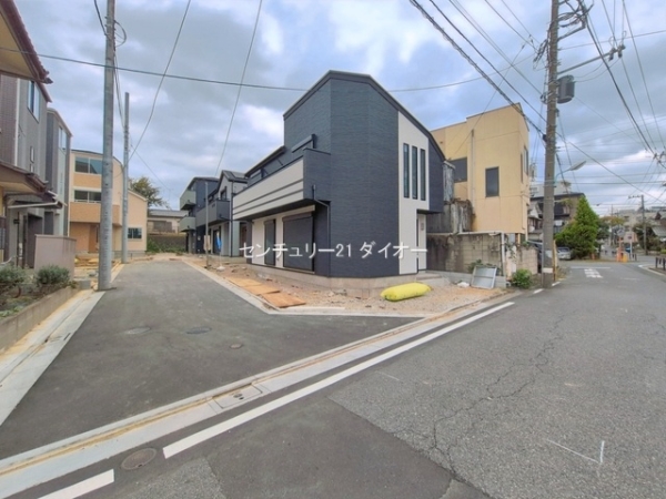 葛飾区東金町7丁目の新築一戸建の前面道路含む現地写真画像