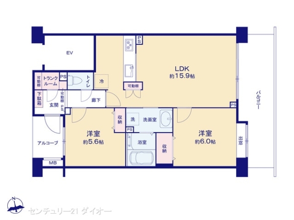 ローヤルシティお花茶屋の間取り画像