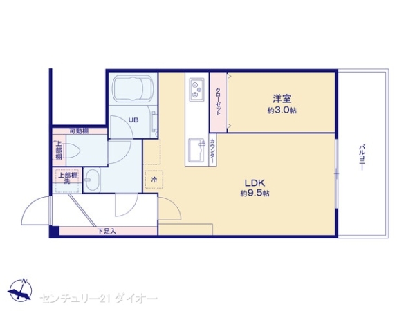 秀和小岩レジデンスの間取り画像