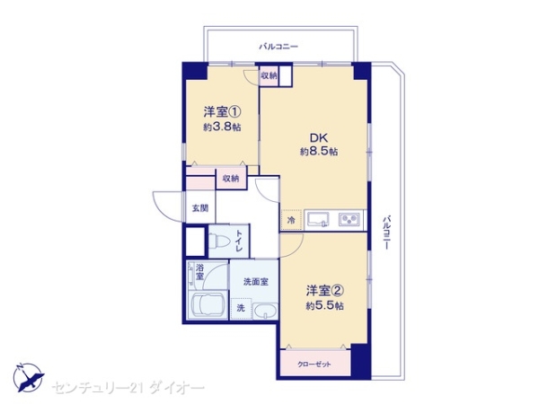 サンシティ新小岩の間取り画像