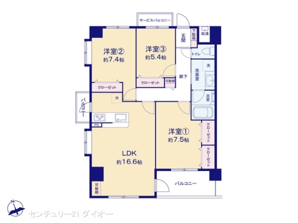 エクセレント船堀の間取り画像