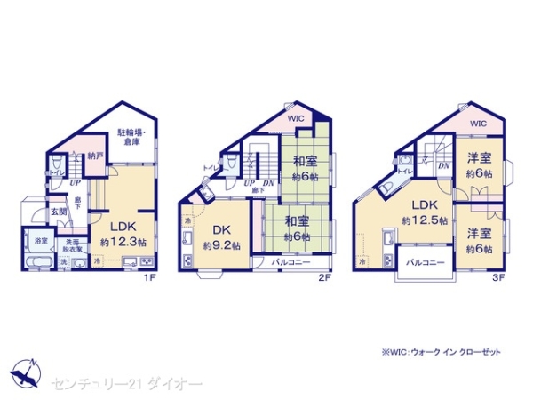 葛飾区堀切１丁目の中古一戸建の間取り画像