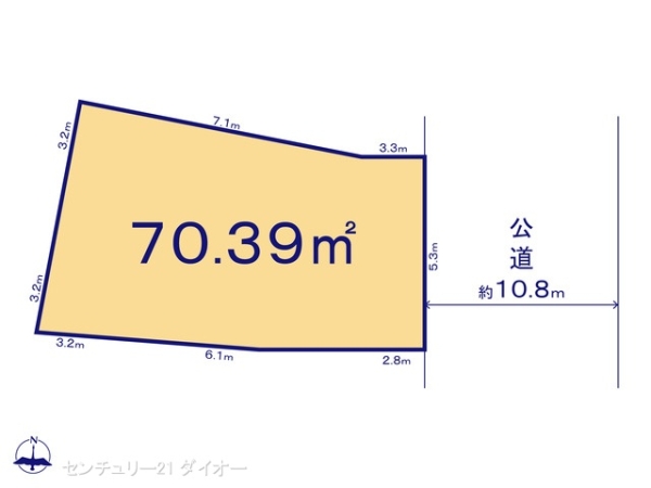 江戸川区平井７丁目の土地の間取り画像