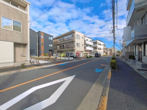 江戸川区平井７丁目の土地の前面道路含む現地写真画像