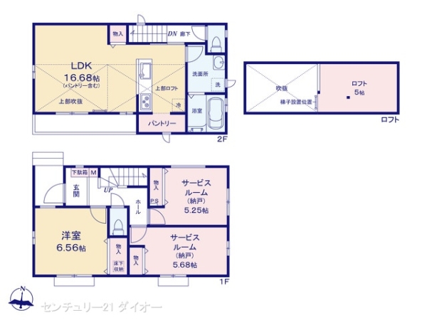 葛飾区南水元４丁目の新築一戸建の間取り画像