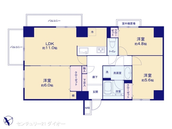 サンマンションアトレ堀切の間取り画像