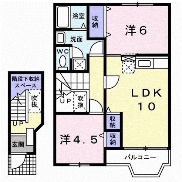 ビサイド桜木Ｂの間取り画像