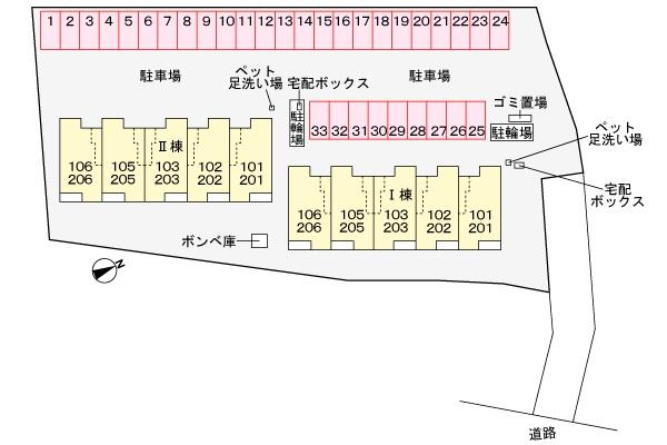 サンライズ玉名　Ⅰの駐車場画像