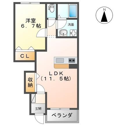 ヴァンベール小楠の間取り画像