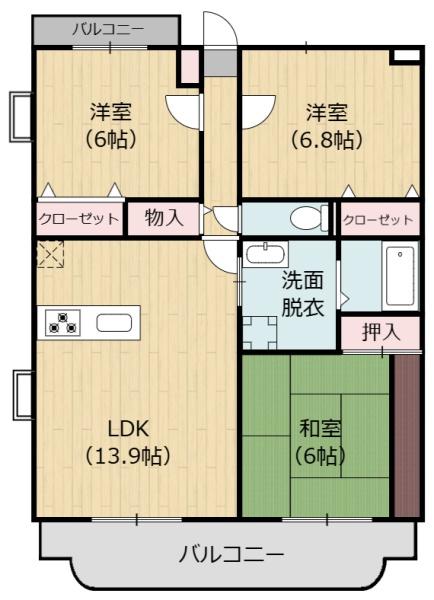 アビタシオンNの間取り画像