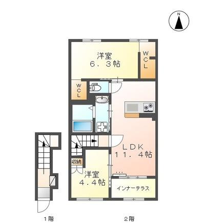 フレスタⅡの間取り画像