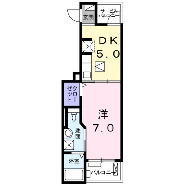 フェリオ広木の間取り画像