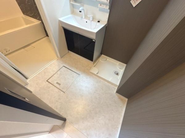 熊本市東区江津1丁目のアパートの洗面台・洗面所画像