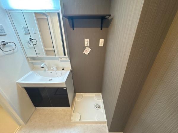 熊本市東区江津1丁目のアパートの洗面台・洗面所画像