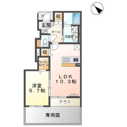 エレガンス益城の間取り画像