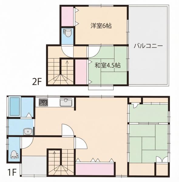 西子飼戸建の間取り画像