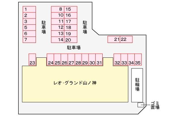 レオ・グランド山ノ神の駐車場画像