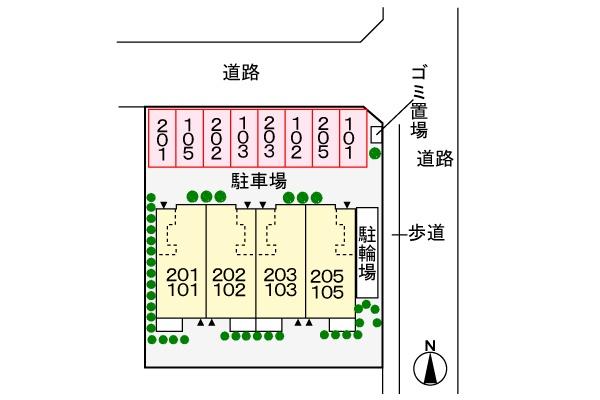 フィオーレ・ヴィラの駐車場画像