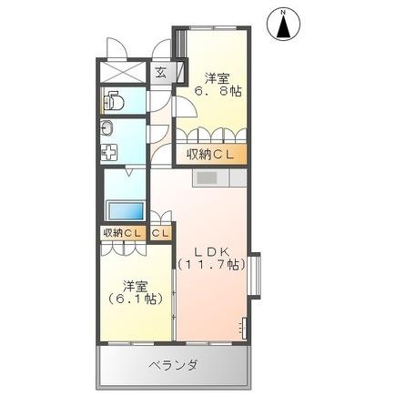 シャンピア桜木東の間取り画像